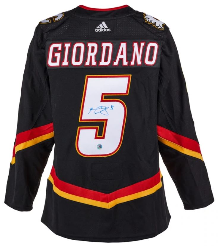 Mark Giordano - Calgary Flames Signed Reverse Retro Adidas Jersey