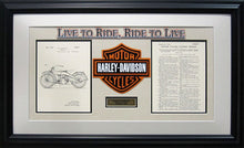 Load image into Gallery viewer, Harley Davidson Patent - Custom Framed