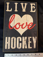 Man Cave Hockey Signs