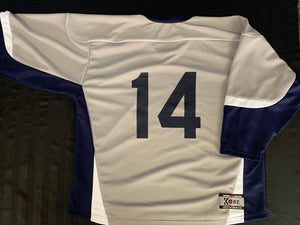 GREY/NAVY league jersey - XJ6 - ADULT XL