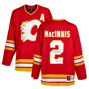 Al MacInnis Signed Flames Jersey (PSA COA)