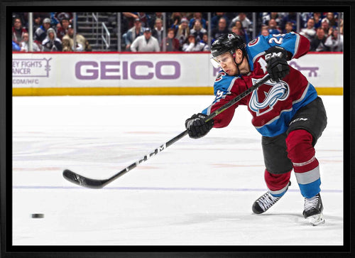 Nathan MacKinnon Colorado Avalanche Framed Canvas