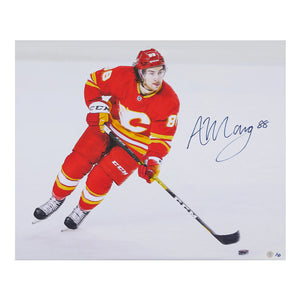 Andrew Mangiapane Signed Action - 26" x 32" Art Canvas #/10