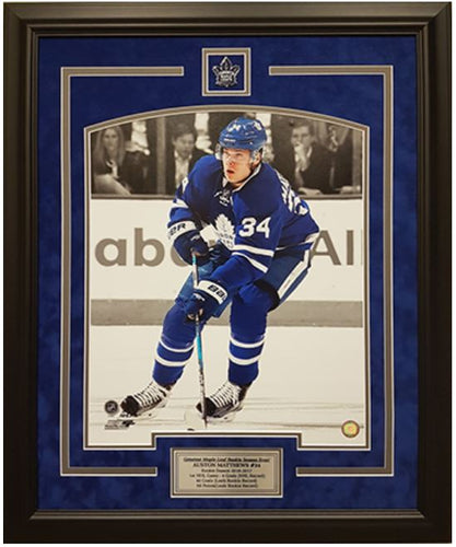 Auston Matthews - custom framed 16 x 20 photo