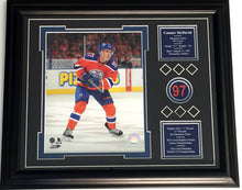Load image into Gallery viewer, Connor McDavid - custom framed photo with card and bio