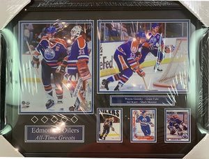 Wayne Gretzky - 2 Double Matted Photos with nameplate