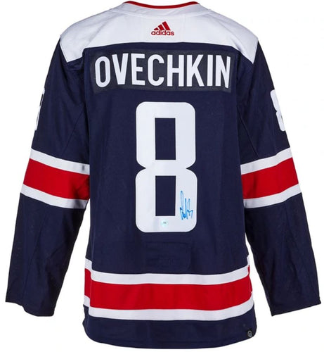 Alexander Ovechkin Capitals Signed Alt Navy Jersey