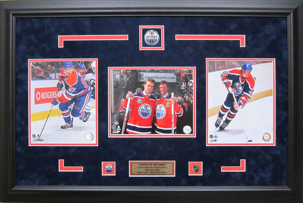 Wayne Gretzky & Connor McDavid - Custom Framed