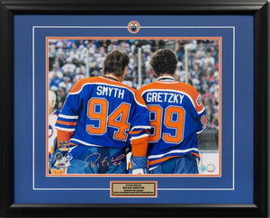 Ryan Smyth - Edmonton Oilers Signed Heritage Legends Game with Gretzky