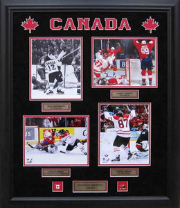 Team Canada’s Greatest Goals - framed photo collage.