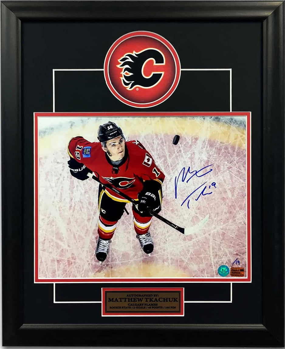 Sean Monahan Calgary Flames Autographed Signed Hockey 26x32 Frame