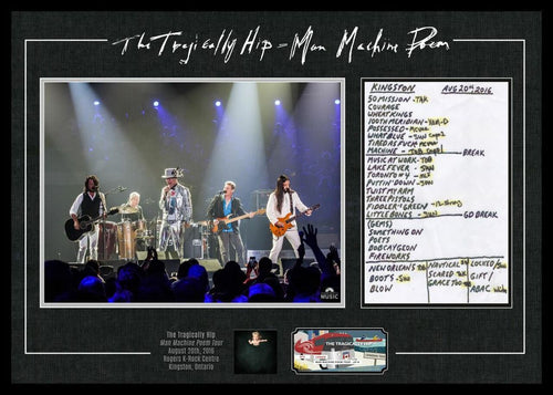 The Tragically Hip - Framed Final Show in Kingston