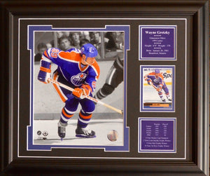 Wayne Gretzky - custom framed photo with card and bio