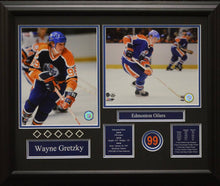 Load image into Gallery viewer, Wayne Gretzky - 2 Double Matted Photos with nameplate